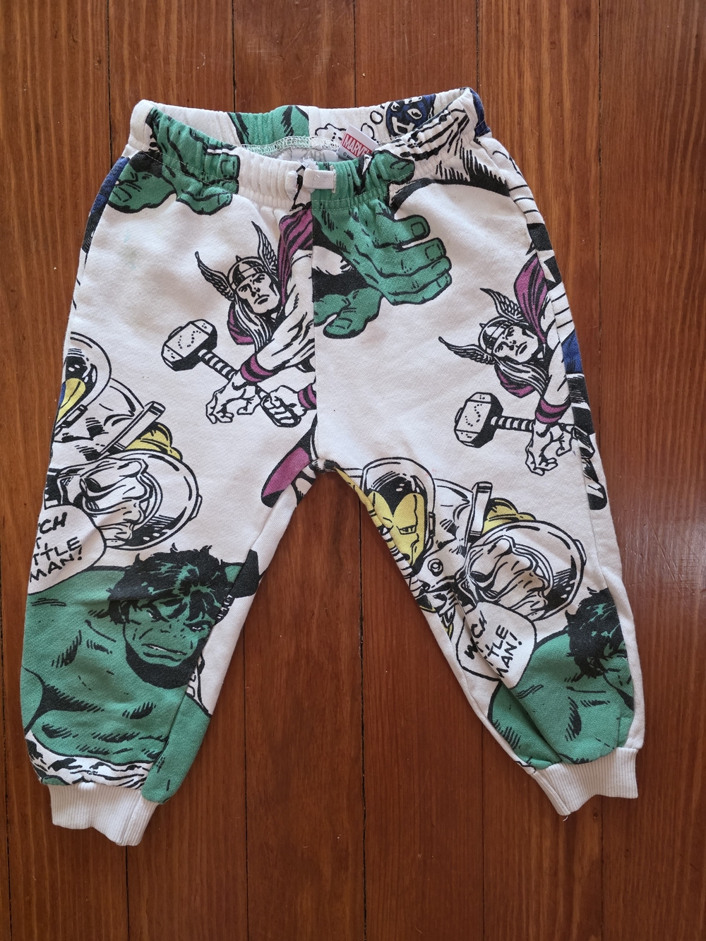 Zara Marvel Comic-Print Jogger Pants  (4T/5T)